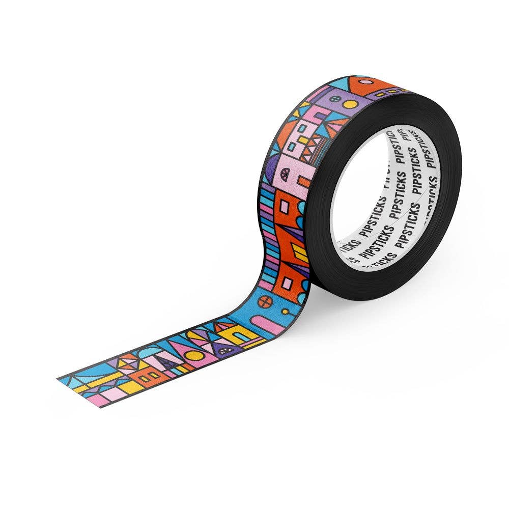 Pipsticks Stained Glass Village Washi