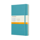 Moleskine Large Classic Hard Cover Notebook - Blue Reef - Ruled | Atlas Stationers.