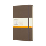 Moleskine Large Classic Hard Cover Notebook - Brown Earth - Ruled | Atlas Stationers.