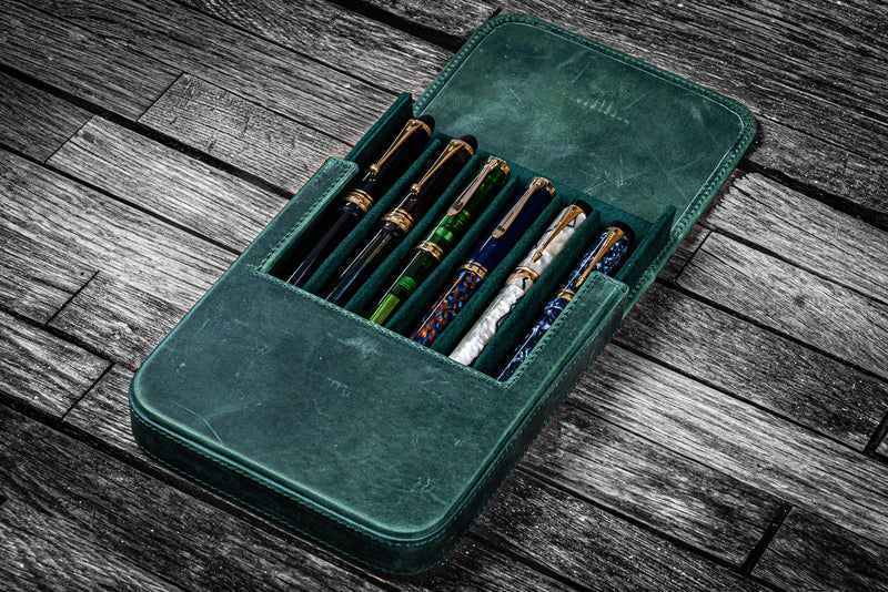 Galen Leather Magnum Opus 6 Slot Pen Case