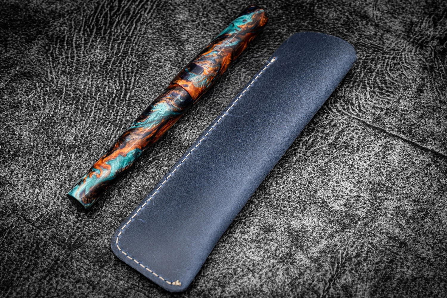 Galen Leather Single Pen Sleeve