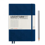 Leuchtturm A5 Hardcover Notebook - Navy - Squared | Atlas Stationers.